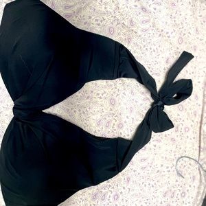 Black halter bikini